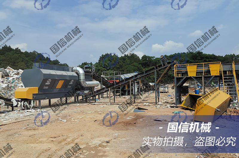 廣西南寧建筑裝修垃圾分揀現(xiàn)場(chǎng)